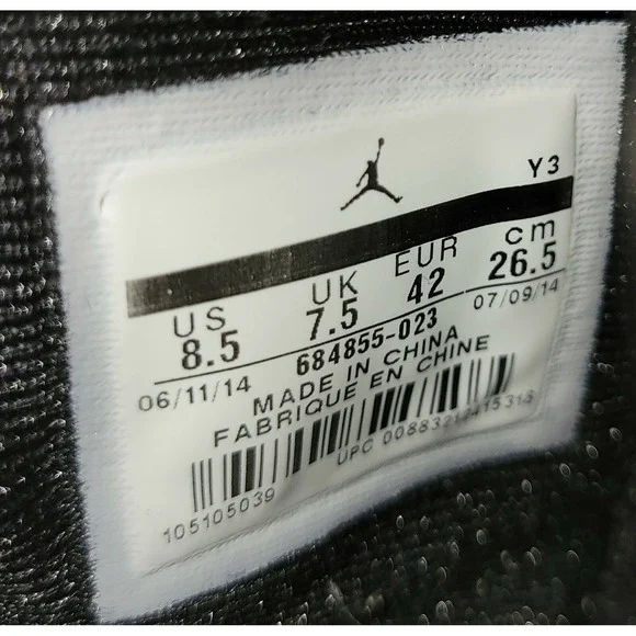 Nike Air Jordan CP3.VIII Chris Paul Black Red Men's Shoes Size 8.5 684855-023 - Picture 6 of 6